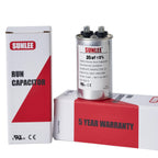 SUNLEE UL Recognized Single Run 35 uF (35 MFD) 370/440 VAC CBB65 Capacitor, 50/60 Hz, Reliable Replacement for AC Condenser Fan Motor, Heat Pump or Pool Pump
