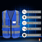 Blue Security Safety Vests