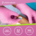 100 Large Nitrile Exam Disposable Gloves, Latex & Powder Free