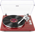 1 BY ONE Belt Drive Turntable with Bluetooth Connectivity, Built-in Phono Pre-amp, USB Digital Output Vinyl Stereo