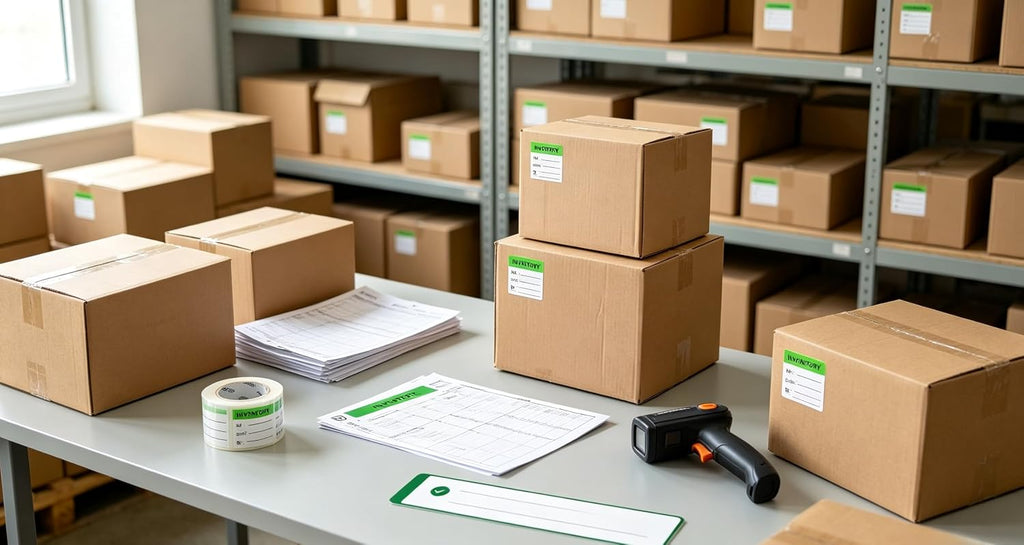 Inventory Label Inventory Organizer Stickers, Green,500 Pcs