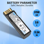 for Zebra DS3600 Battery Replacement DS3678 Barcode Scanner