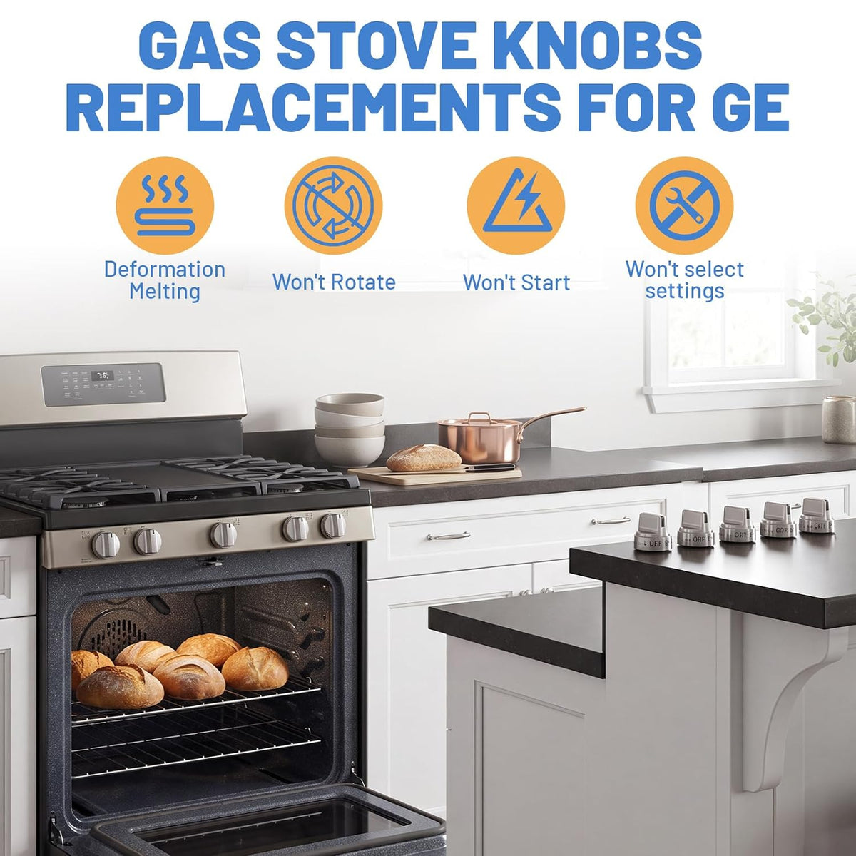 JGBS66REK4SS JGBS66REKSS JGB700SEJ1SS JGB700SEJ4SS Gas Stove Knobs
