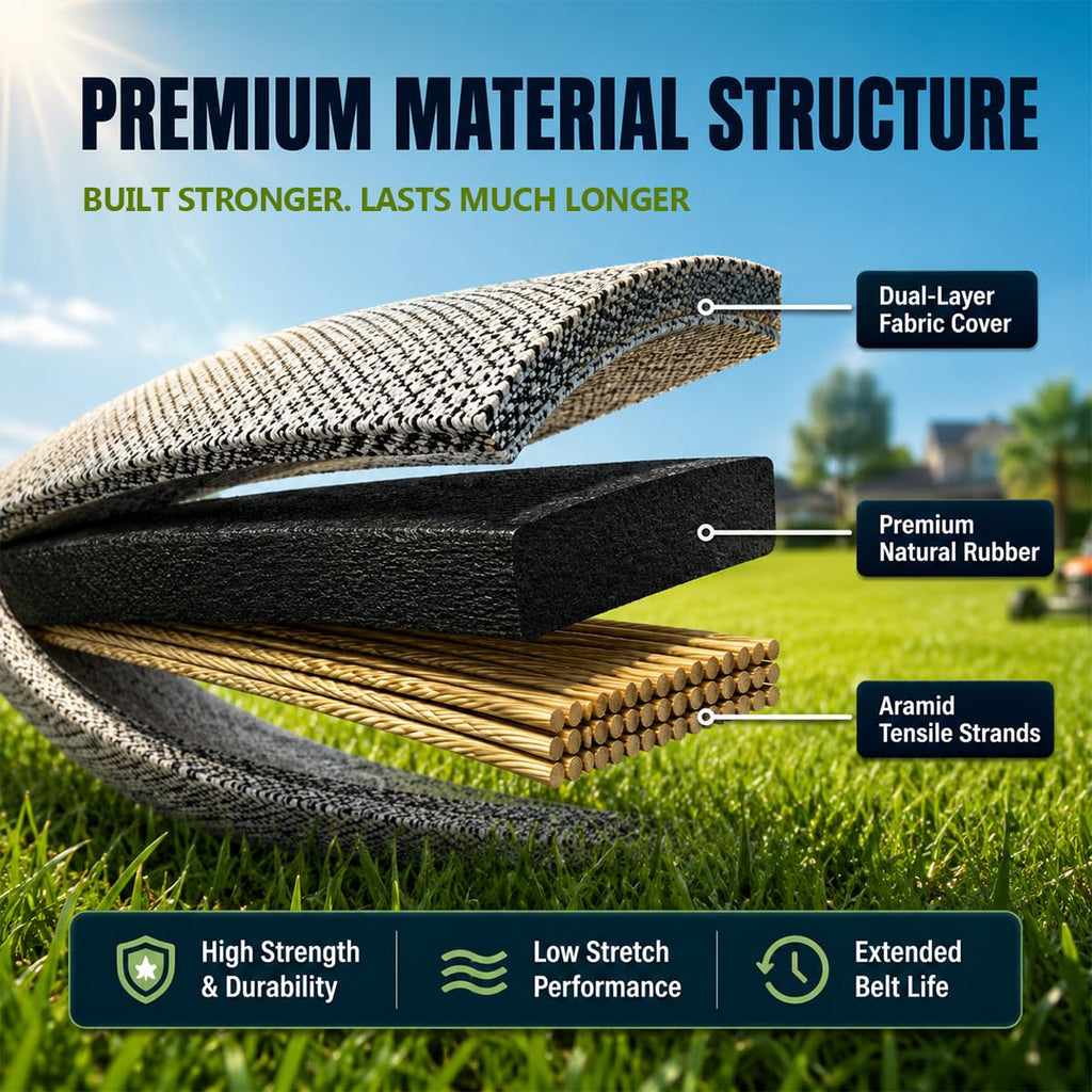 140294 Belt 1/2"x82" for AYP Husqvarna Craftsman Poulan Aramid Cord | 42/44" riding mower belt for AYP Husqvarna