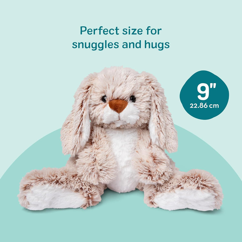 Melissa & Doug Burrow Bunny Stuffed Animal Plushie with Big Feet, Floppy Ears & Fluffy Tail, Adorable Pretend Play