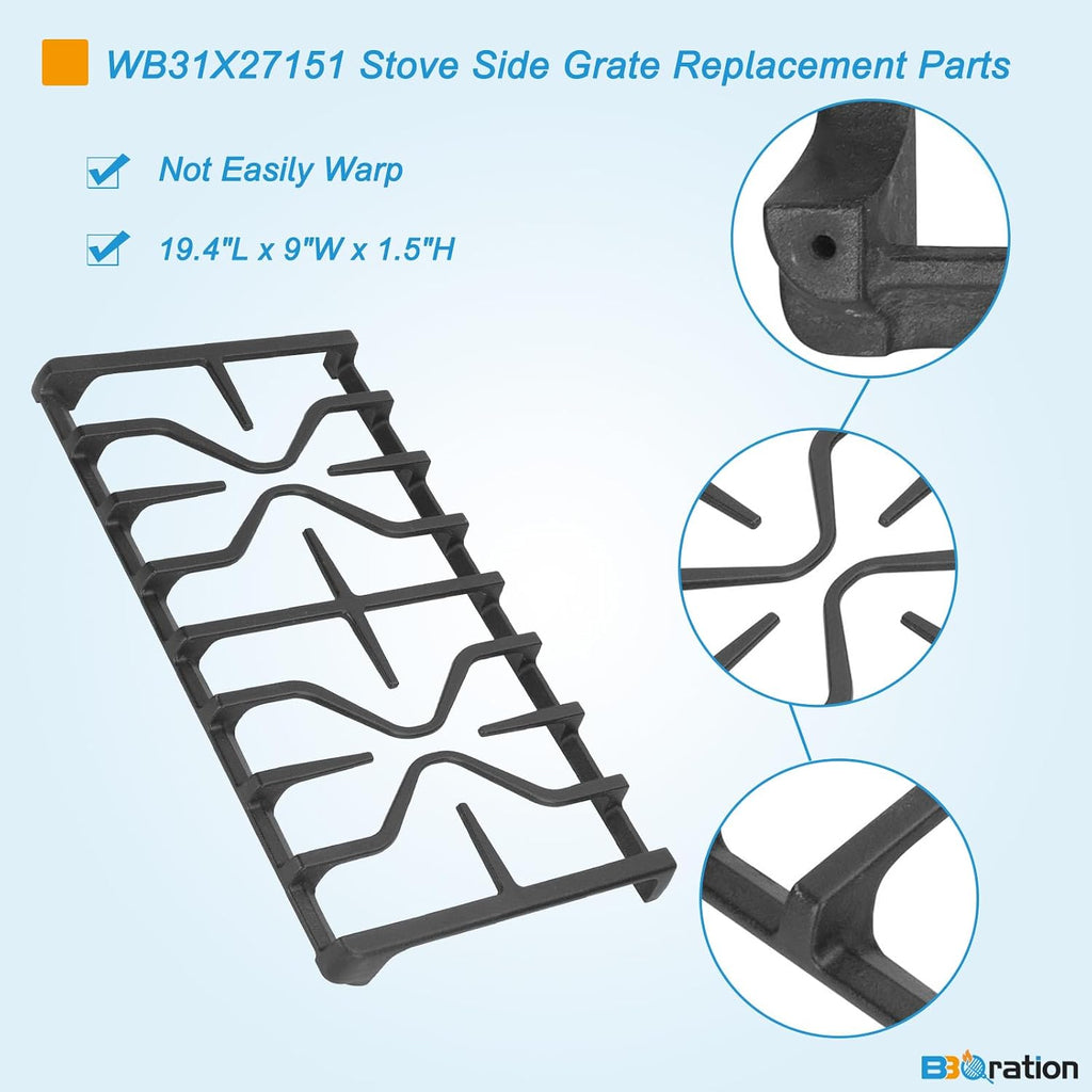 WB31X27151 Stove Grate Replacement Parts for GE Gas Stove