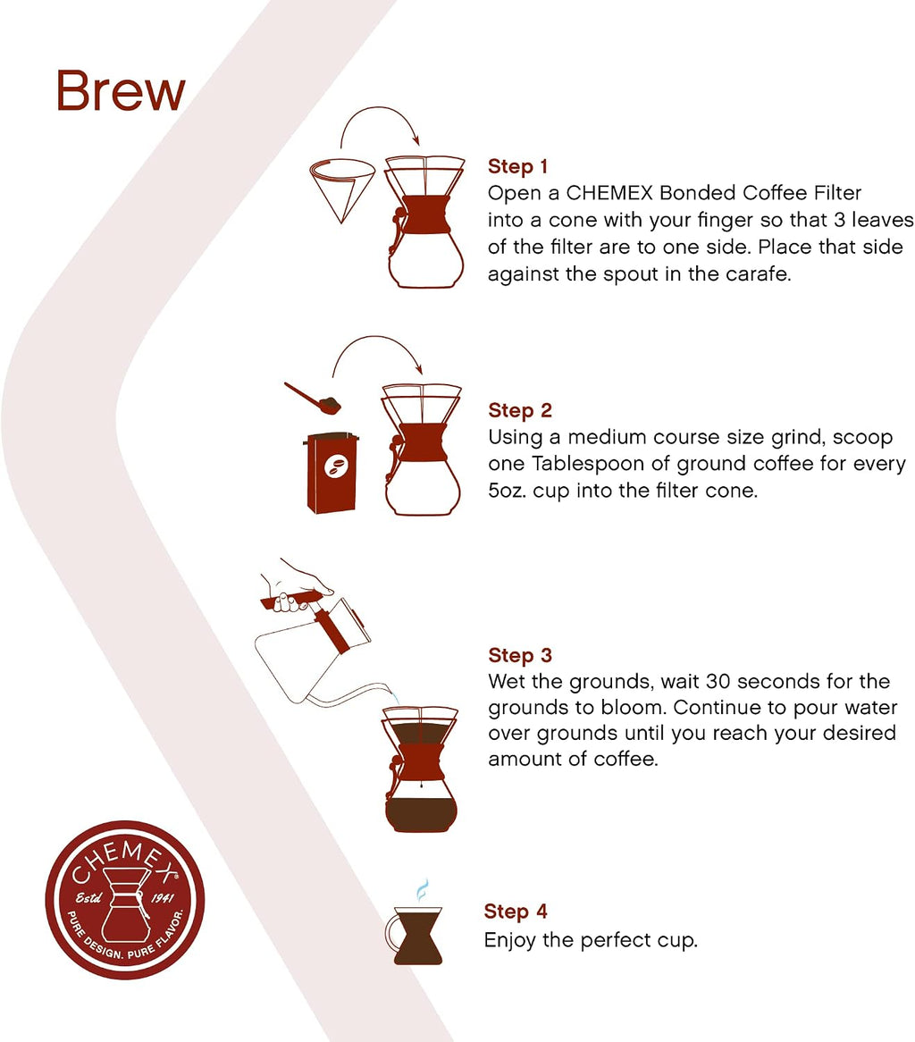 Pour-Over Glass Coffeemaker - Classic Series - 8-Cup - Exclusive Packaging | Manual Drip Coffee Brewer, Non-Porous