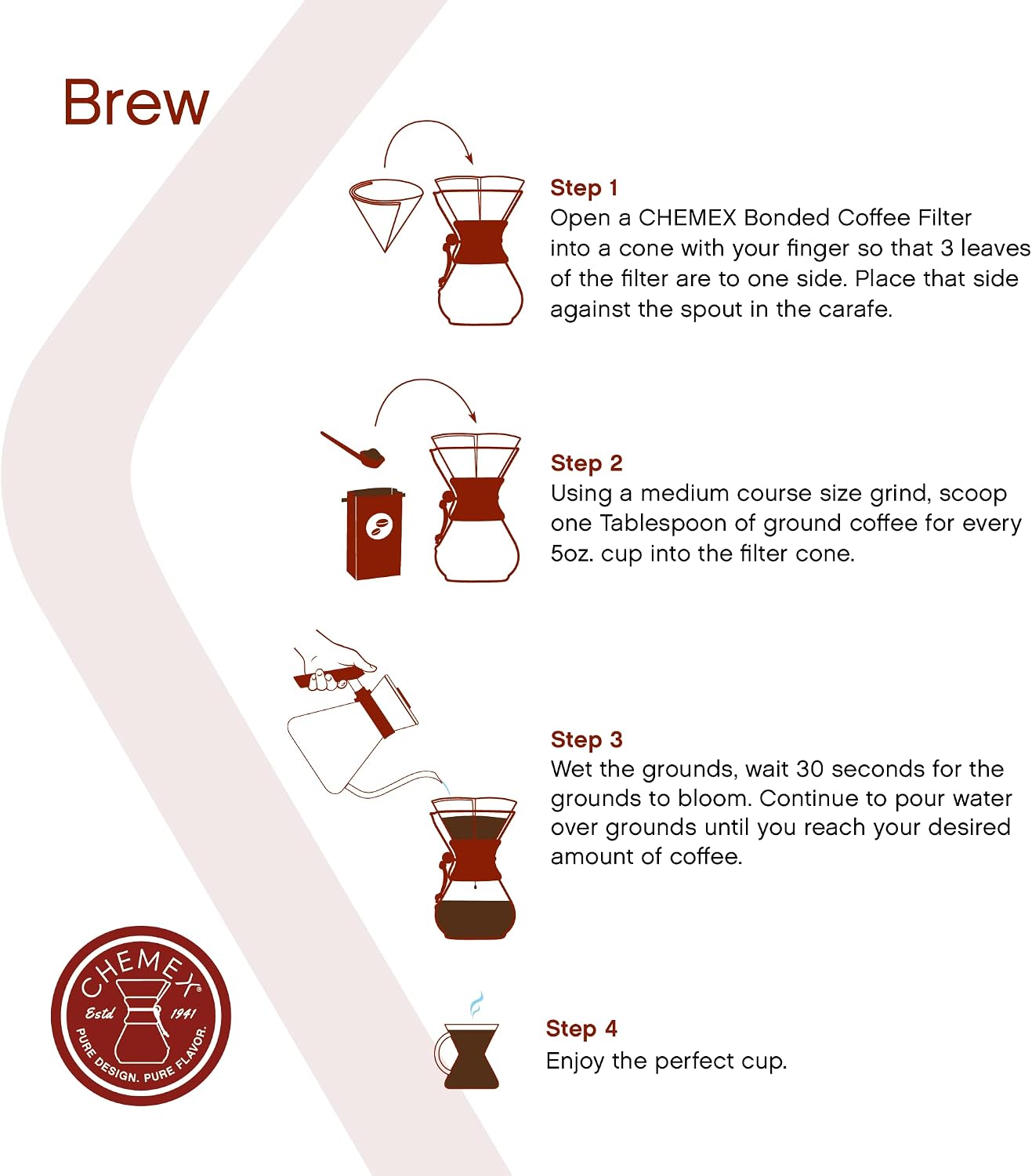 Pour-Over Glass Coffeemaker - Classic Series - 8-Cup - Exclusive Packaging | Manual Drip Coffee Brewer, Non-Porous