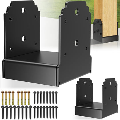 4x4 Post Base, Concealed Fastener Concrete Post Anchor,Elevated Post Base