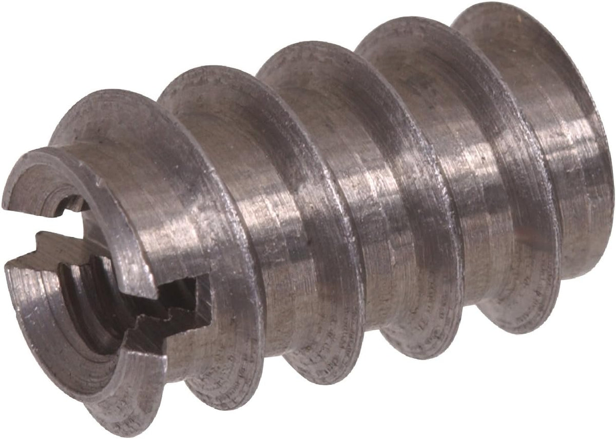 The Hillman Group 57115 8-32 x 0.315-Inch Slotted Insert Nut, 12-Pack