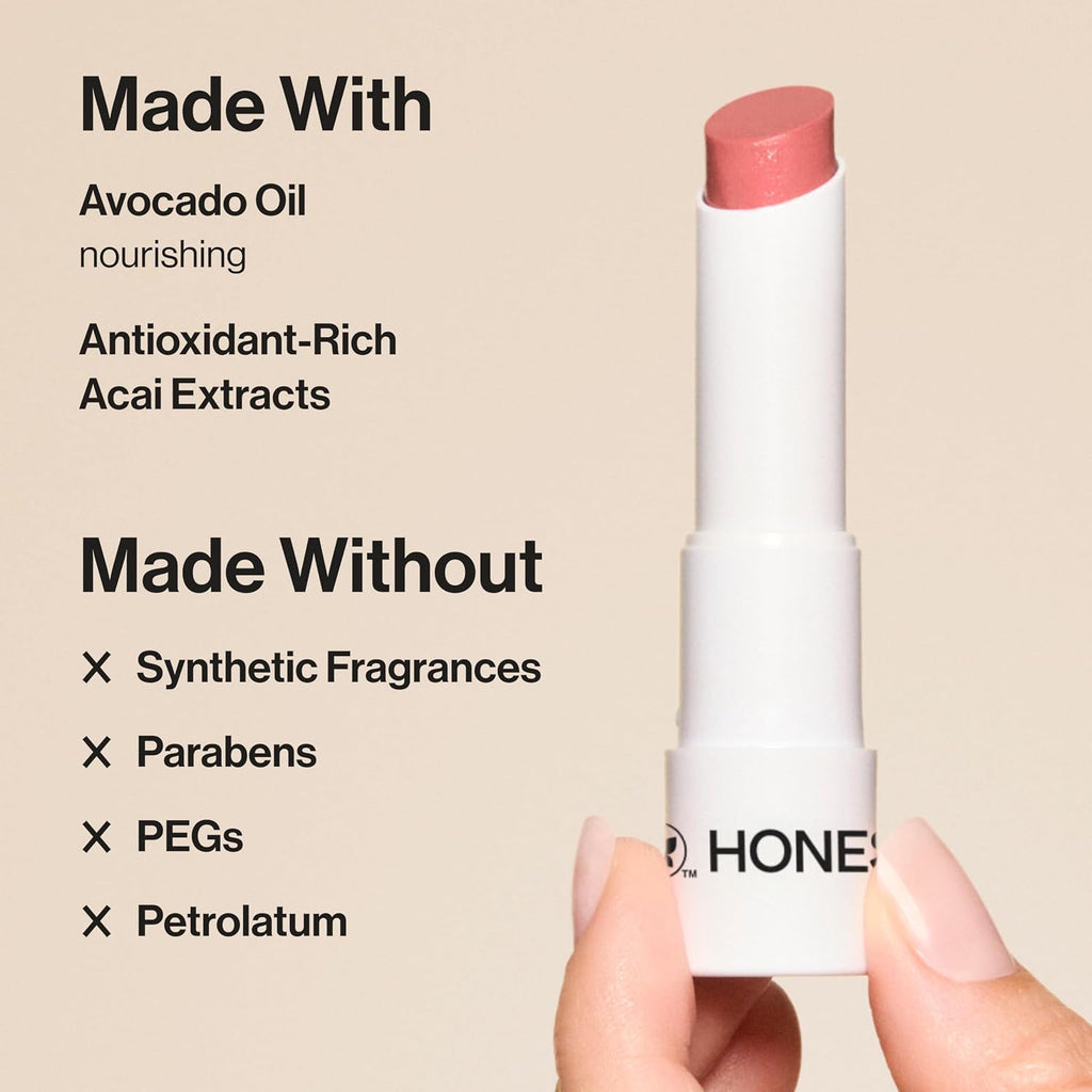 Moisturizing Vegan Tinted Lip Balm, Antioxidant-Rich, Melon