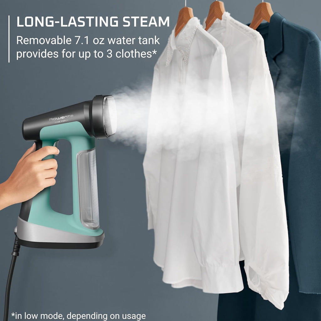 Pure Force 2in1 Steamer & Iron: Powerful 1875 Watts, Vertical Steaming & Horizontal Ironing, Auto-off, XL Tank