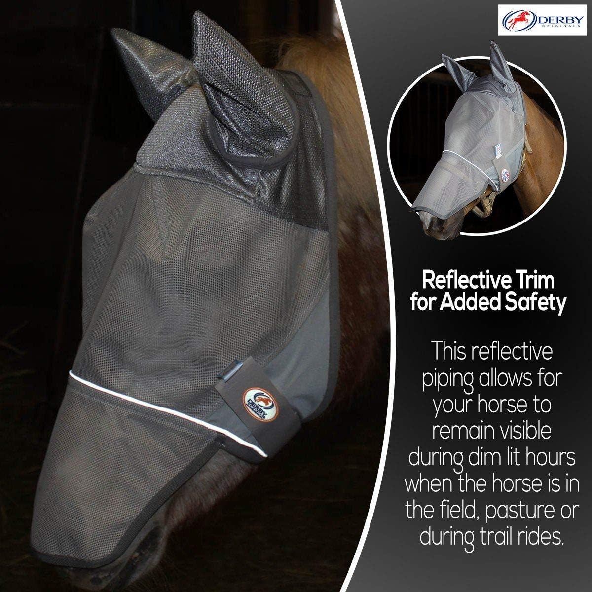 Reflective Fly Mask