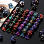 35-Set RPG Polyhedral Dice with Storage Pouch