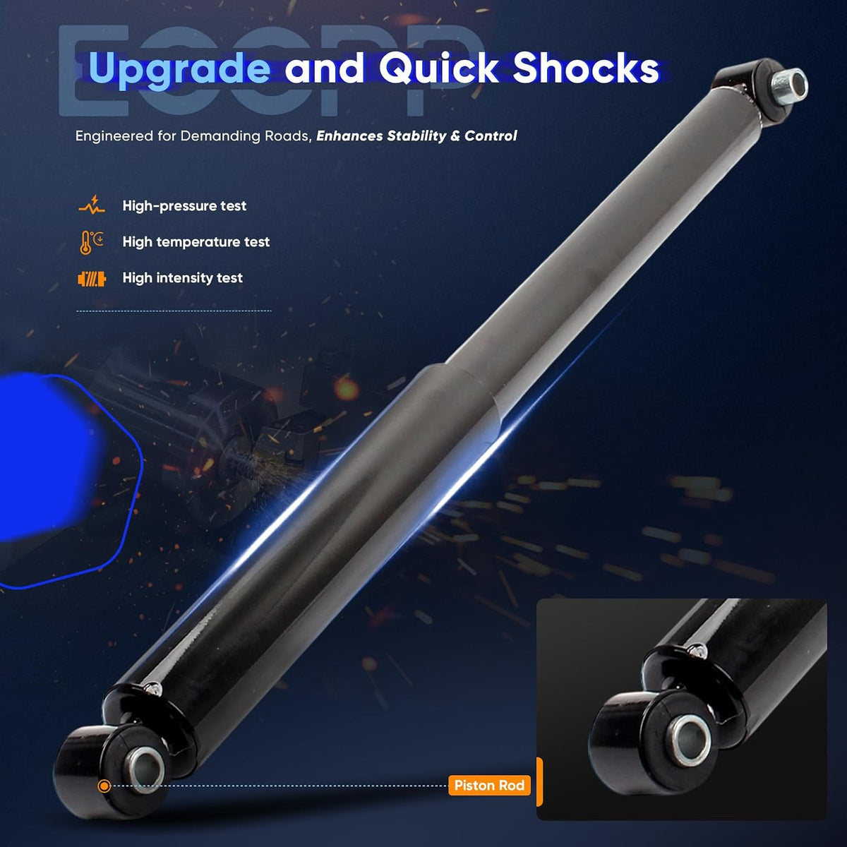 For Chevy,ECCPP Rear Shocks Absorbers Fits 2003-2006 for Chevy SSR