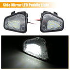 X AUTOHAUX 1 Pair Side Mirror Puddle Light LED for VW CC 11-19 White