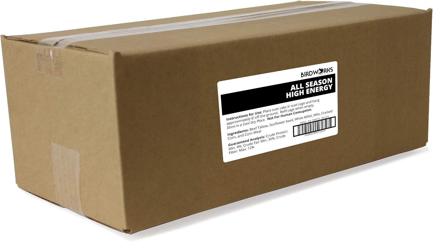 DDB1-18 All Season High Energy Suet Cake, Case of 18.