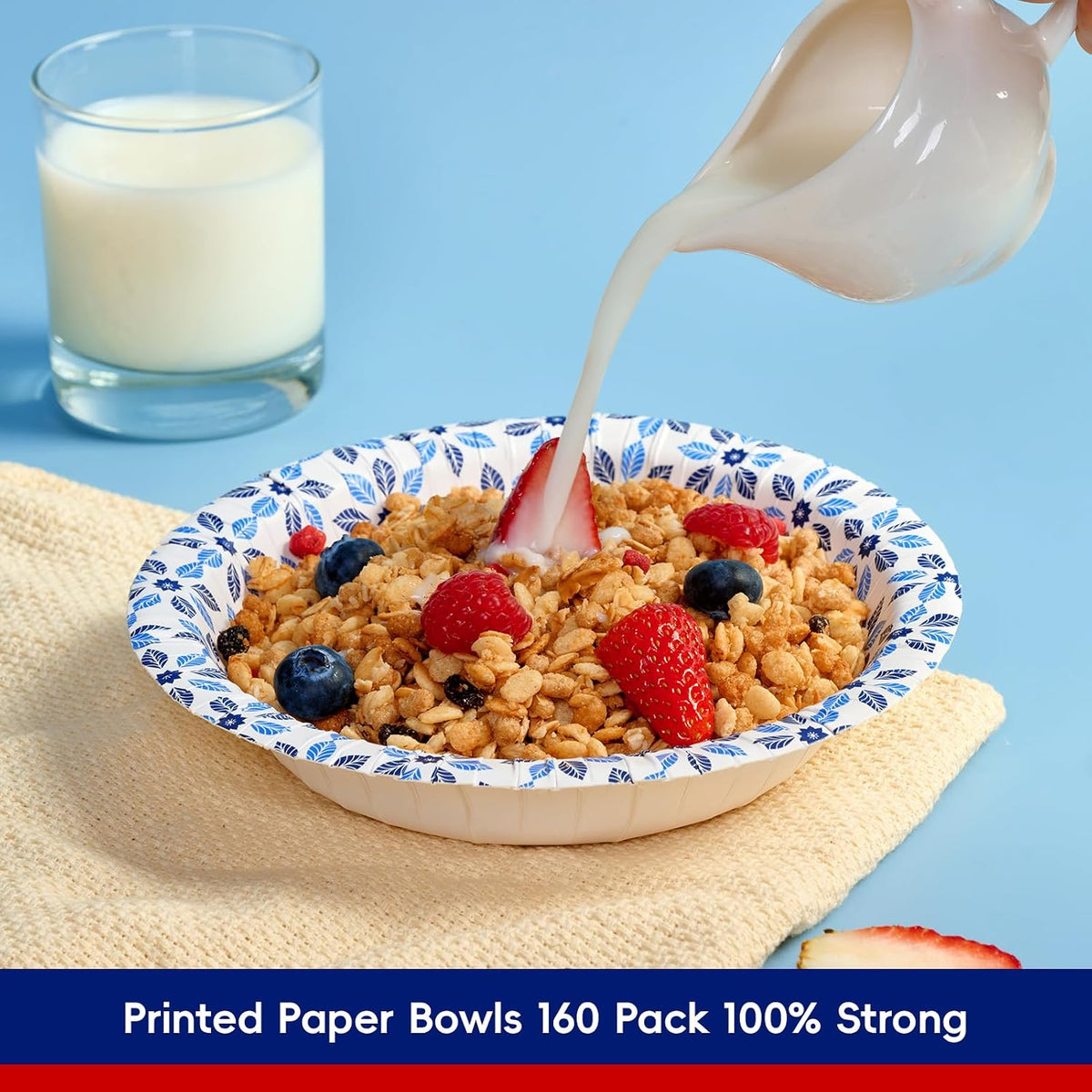 160 Count Paper Bowls 20 oz