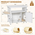 40-50 Gallon Fish Tank Stand, Aquarium Stand, White
