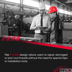 E-Z LOK Plastic Thread Insert, Tapered Single Vane, 0.25-20, 50 ct