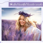 8 Bundles Dried Lavender 16 Inches for Home Wedding Party Decor