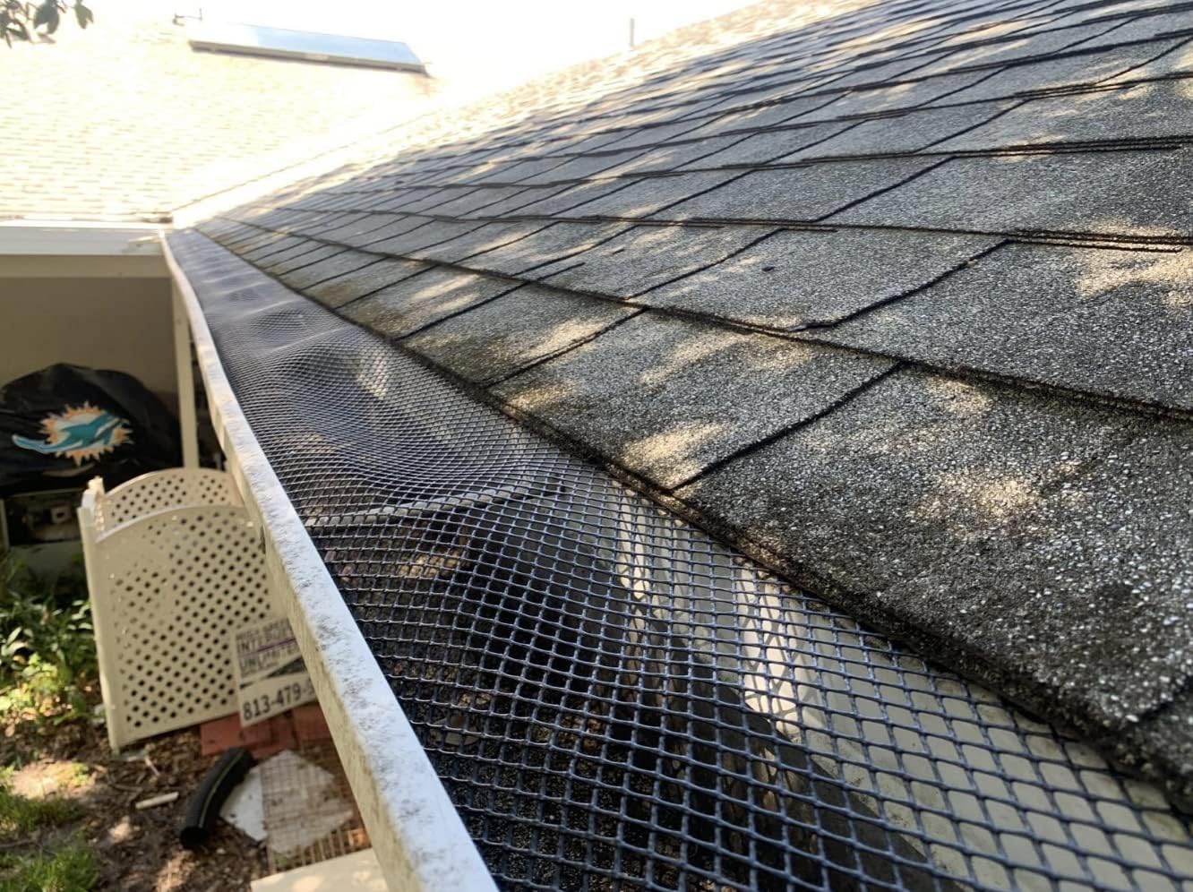6” Gutter Guard Mesh - 20 Foot Leaf Guard Protects from Branches, Leaves, Debris - Easy Cut with Scissors to Custom