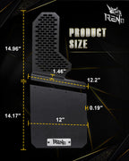 Truck Mud Flaps, Driver Passenger Sides Splash Guards (Only 2pcs/Set)