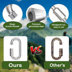 30PCS Quick Link, 2IN Heavy Duty Chain Link,Silver