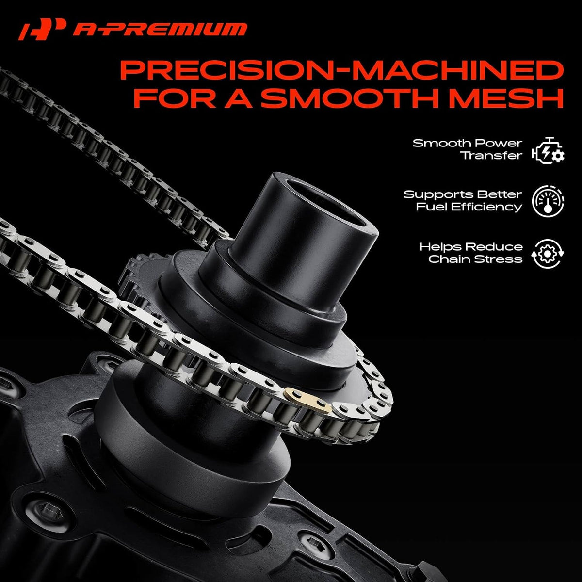 A-Premium 16PCS Engine Timing Chain Kit w/Tensioner & Sprocket SOHC 4.7L