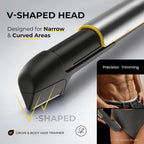 Body & Pubic Hair Trimmer for Men Electric Back Shaver for Men