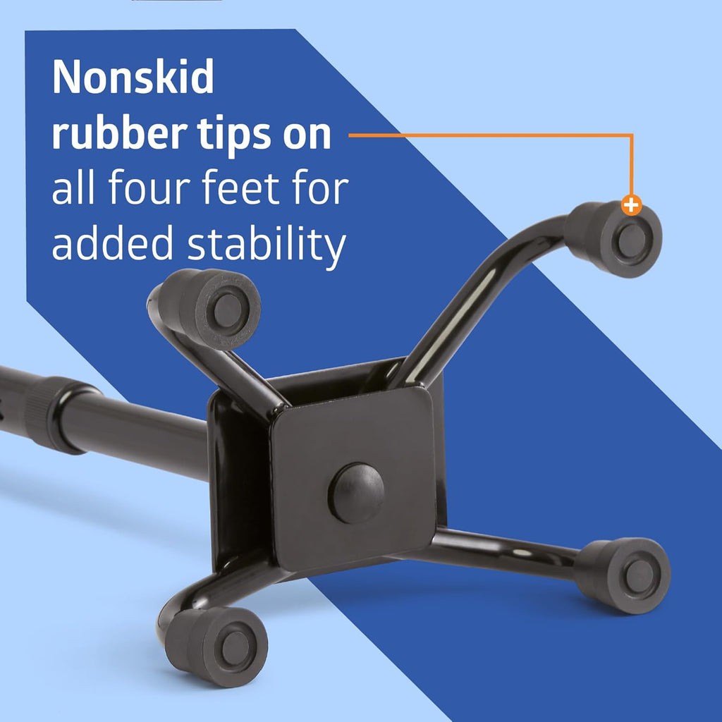 Aluminum Quad Cane with Small Base, 300 lb Capacity