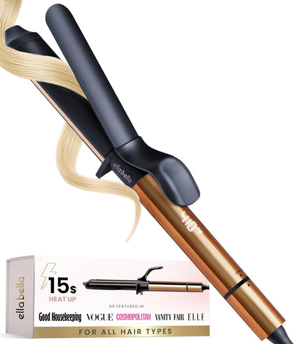 Curling Iron 1 Inch, Professional Ceramic Wand, All Hair Types | Professional Hair Curler - Transform Your Look in