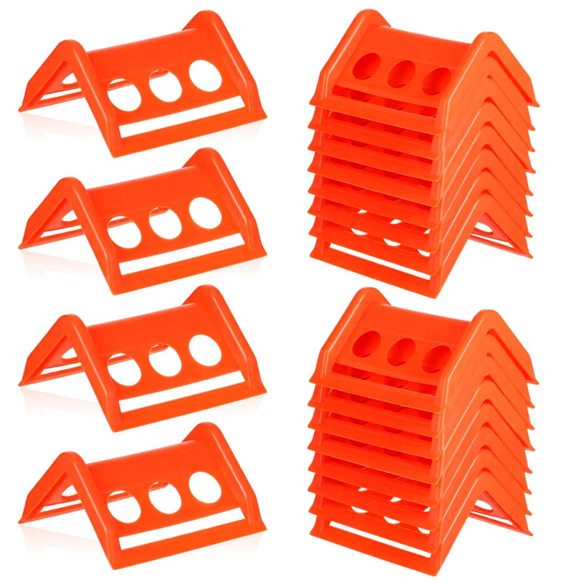 20 Pack Flatbed Edge Protectors for Cargo Loads, Thick Plastic