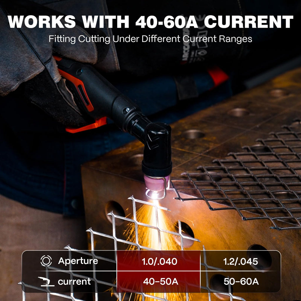 ARCCAPTAIN AG-60 Plasma Cutter Torch Consumables, 24Pcs .040''