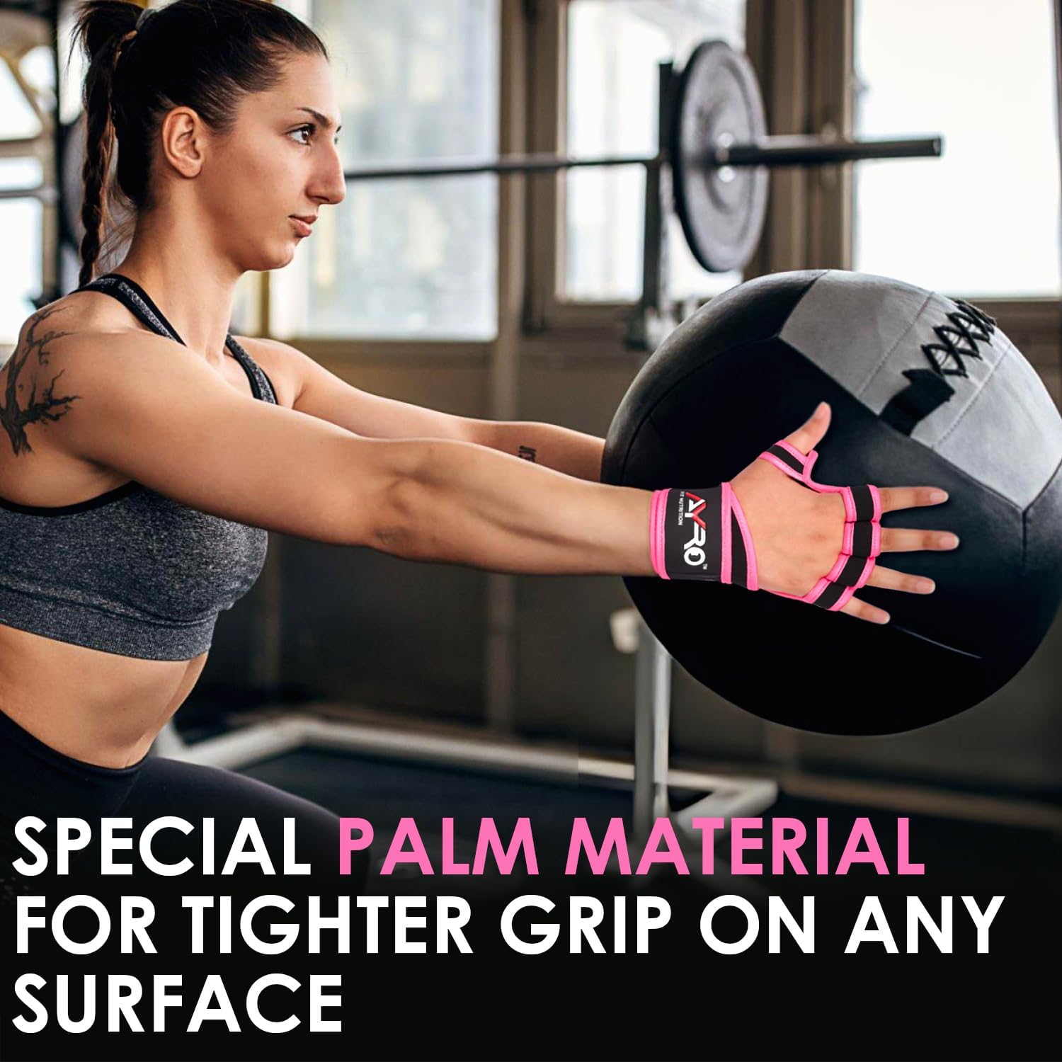 Workout Gloves for Men & Women, Gym Gloves for Men, Weight Lifting Gloves with 15" Wrist Wraps & Support, Breathable