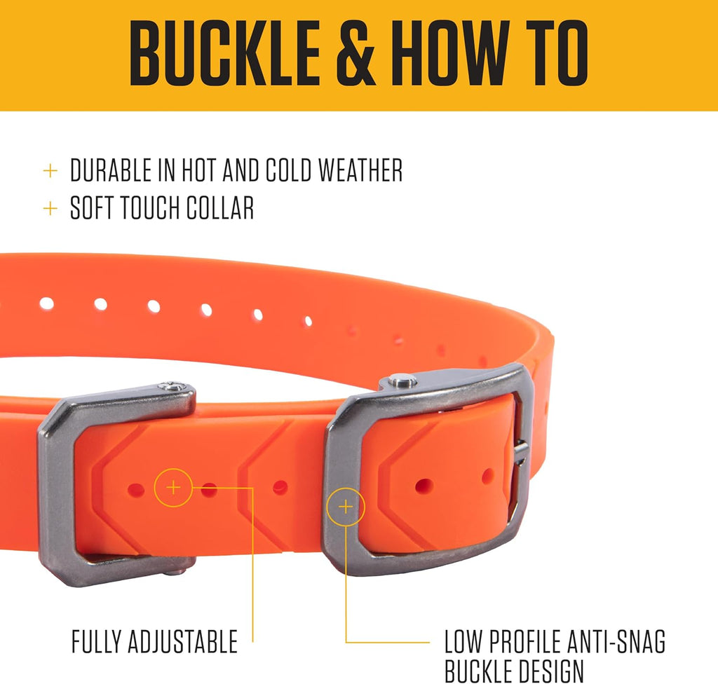Waterproof Dog Collar Hunter Orange