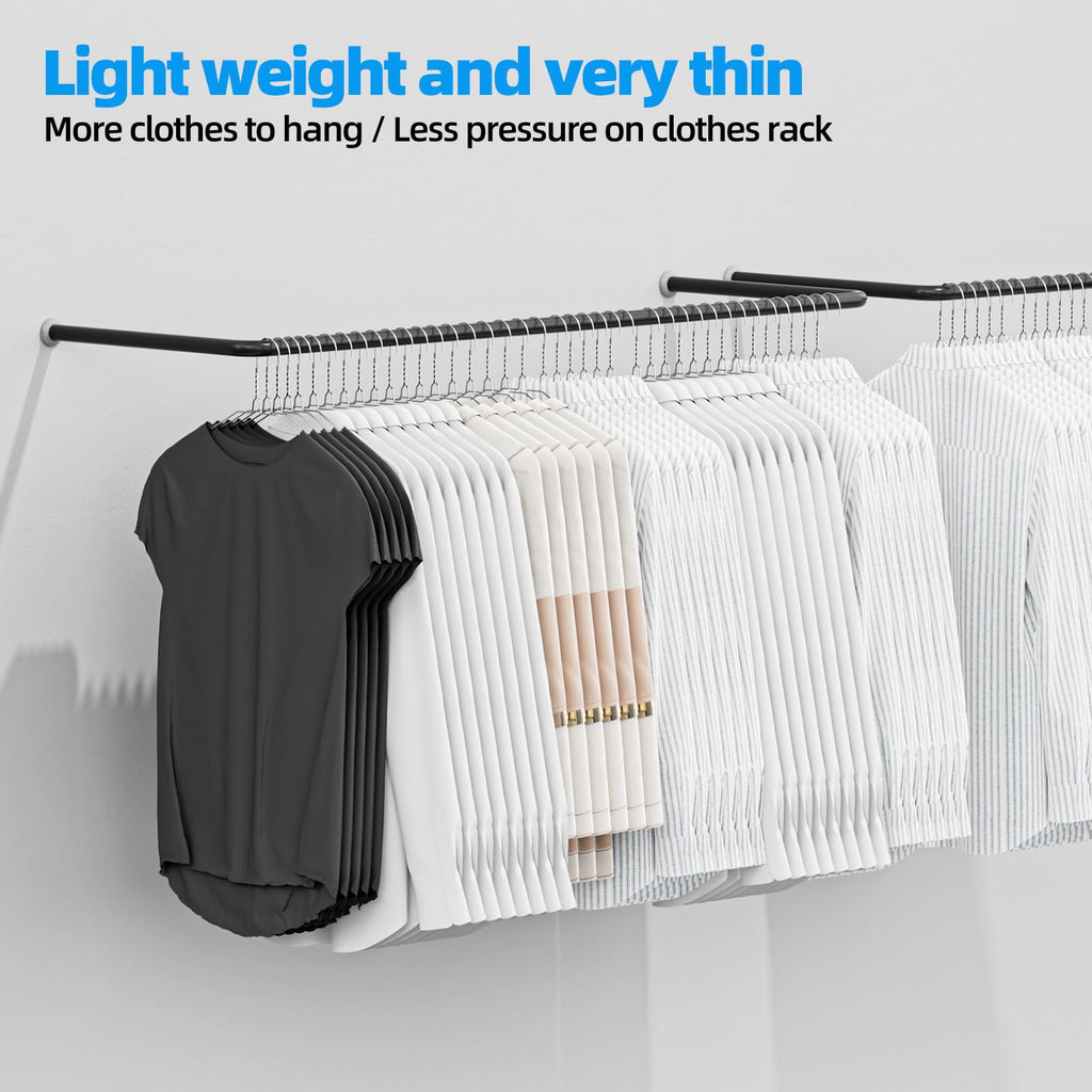 Metal Wire Hangers 100 Pack,Thin for Clothes Space Saving