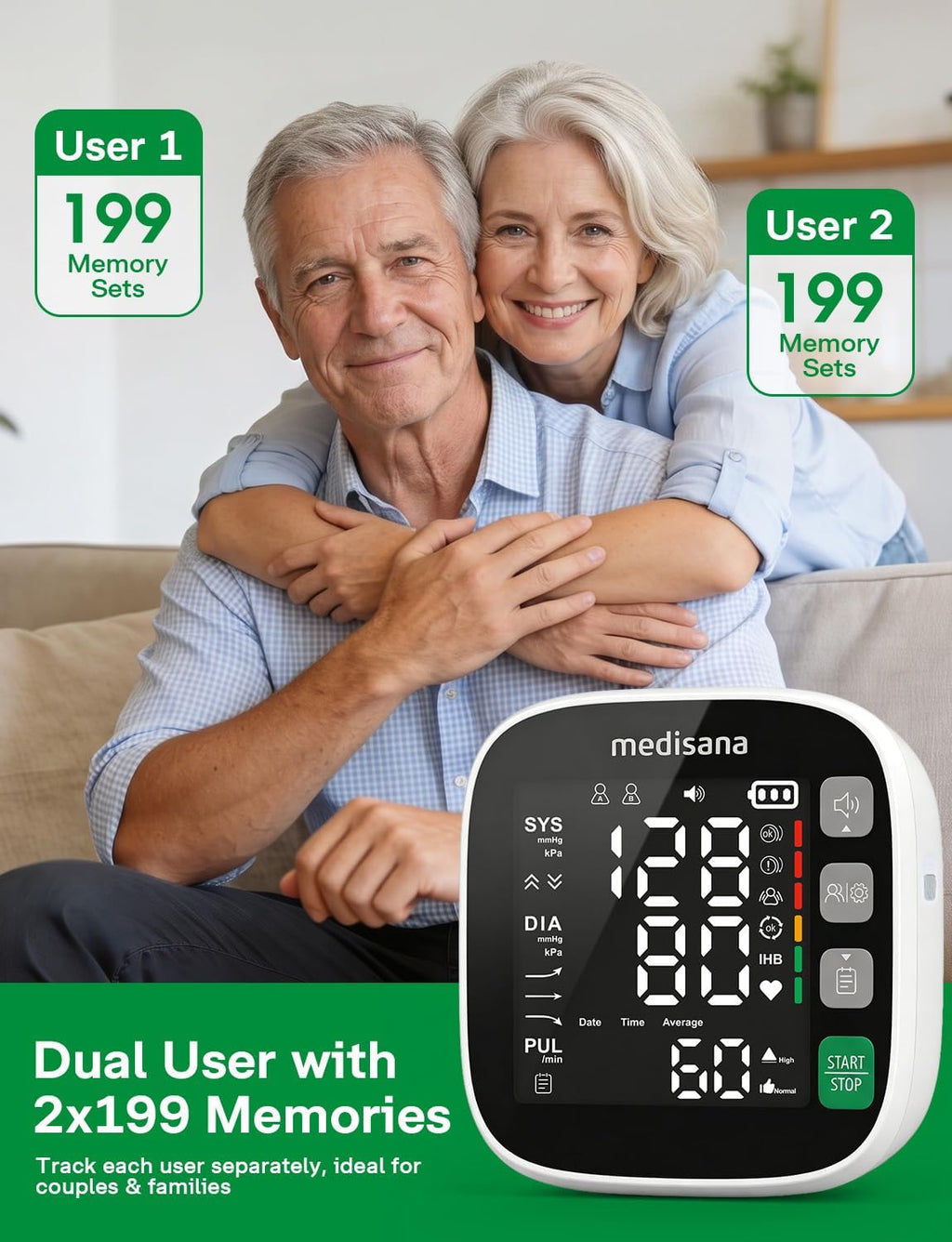 Blood Pressure Monitor for Home Use, Upper Arm BP Machine