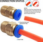 PC6-01, Pneumatic Push-to-Connect Fitting, Air Line Push-to-Connect Fitting, 20-Pack