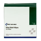 19-200 Sting Relief Wipes, 100 Count