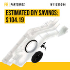 Dishwasher Water Inlet Assembly for Whirlpool WDTA50SAKW0