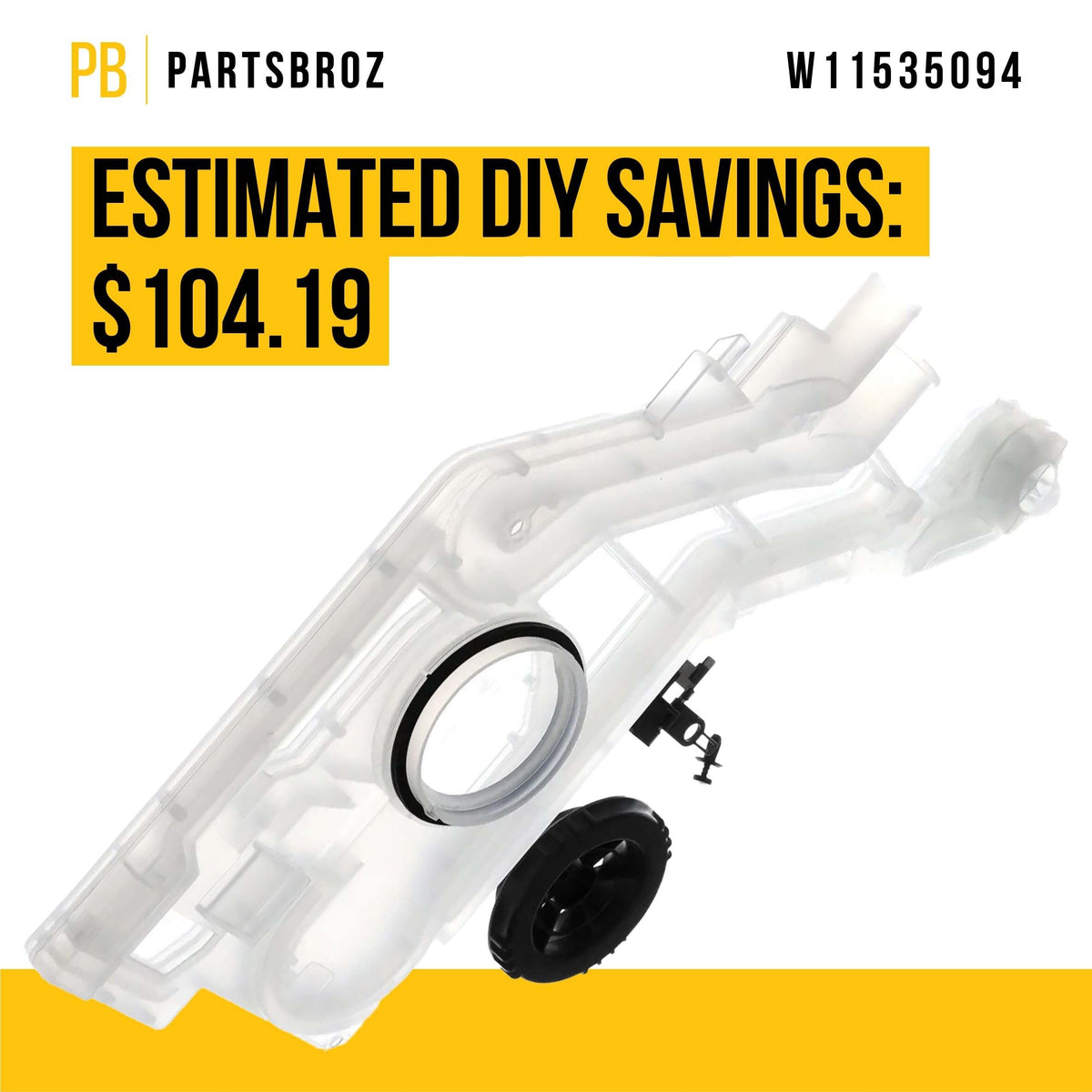 Dishwasher Water Inlet Assembly for KitchenAid KDTM404KPS3