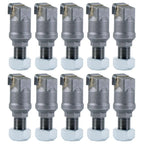 10Pcs New River Revolution Stump Grinder Teeth With Nut Replace 900-9912-24