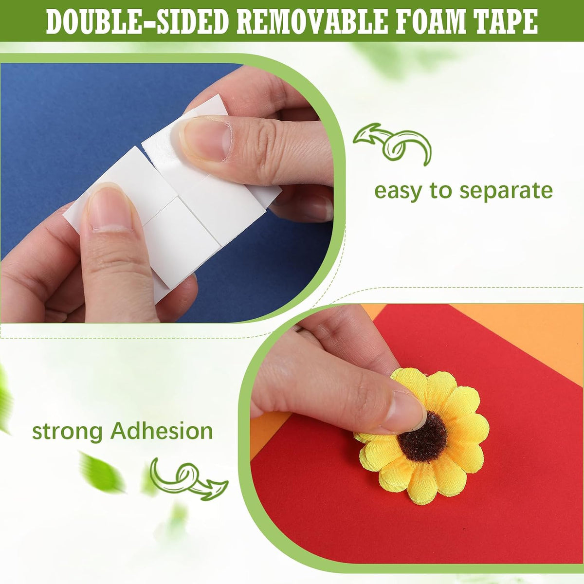 2000 Pcs Teacher Two Sided Foam Tape Double-Sided