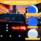 Reflective Stickers Safety Reflective Tape (Round, Blue, 50Pcs)