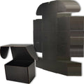 8x6x6 Shipping Boxes Set of 25, Black Mailer Corrugated Cardboard Box