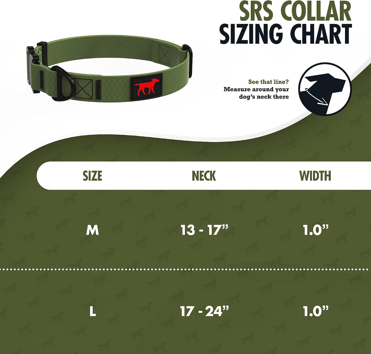 Waterproof Action Collar for Dogs | Heavy Duty Water Proof Dog Collar | Tear Proof & Odor Free | Rust-Proof Metal