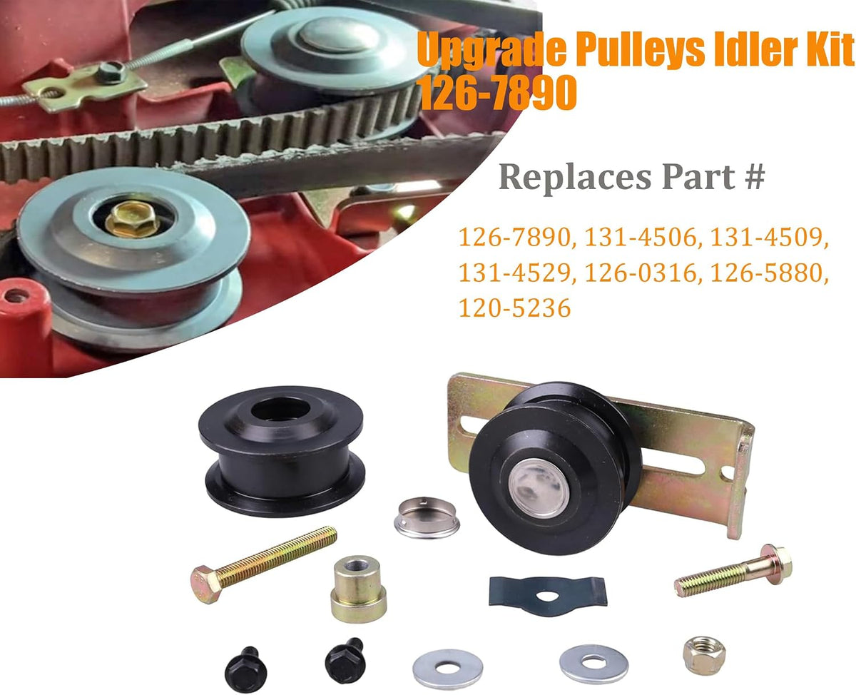 JEENDA 126-7890 Pulleys & Idler Kit Compatible with Toro/Exmark Mowers