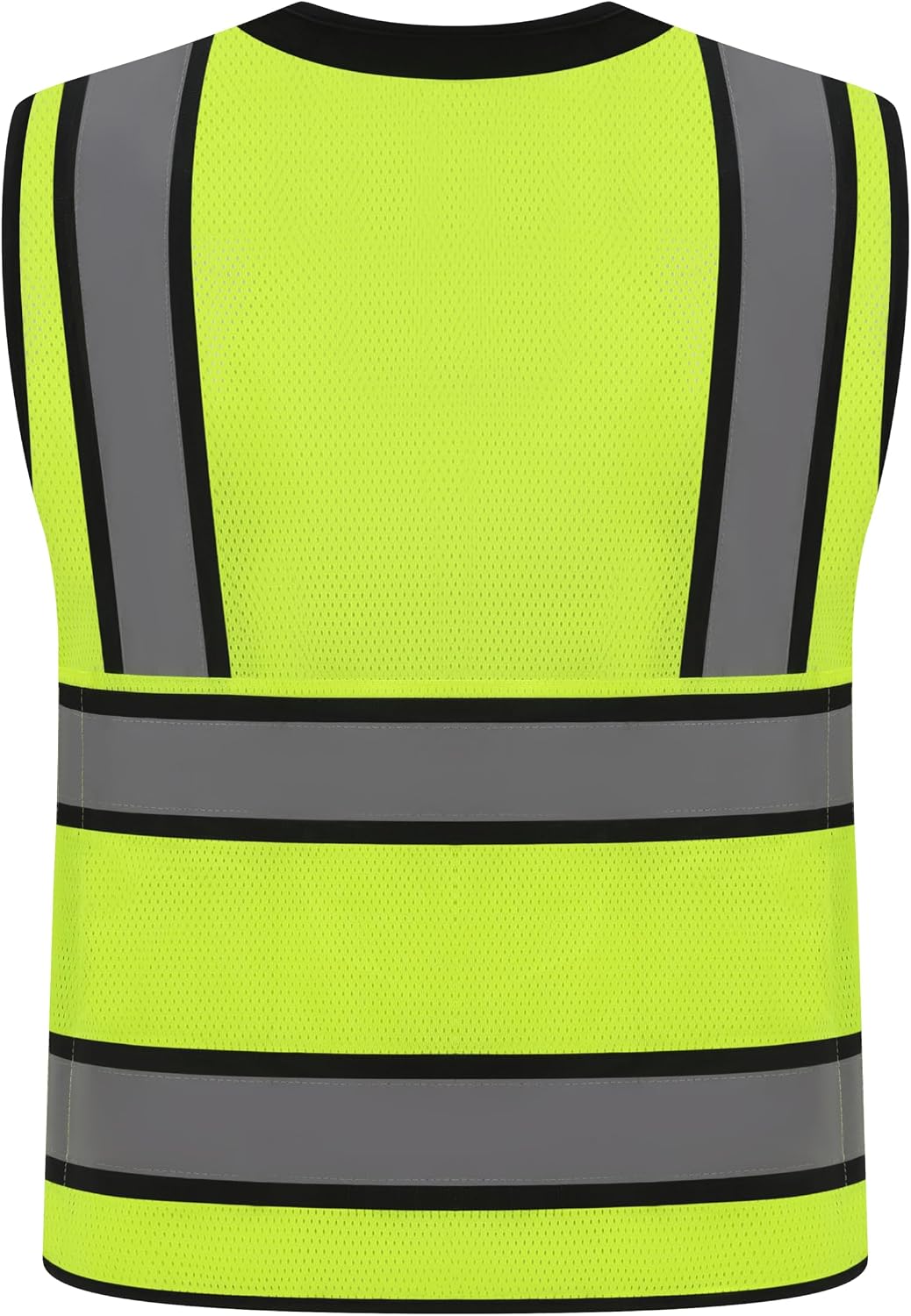 Class 2 High Visibility Reflective Safety Vests Women & Men | With 15 Pockets And Zipper Front,Meets Ansi/Isea Standards