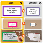 6 x 3 inch Large Moving Labels for Boxes, 180 Pcs 8 Color Coded Moving Stickers, Waterproof Blank Moving Boxes Labels